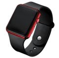 1Pcs Water Proof Black  DegitalSports Watch Dry Cell Powered Youth Students Watch Led Degital Touch Display  Sports Watch For Kids Boys And Girls. 