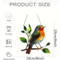 1PC Beautiful birds Hanging Decoration Hanging Pendant Wind Chime Suncatcher Home Window Ornament Garden Interior Decoration. 