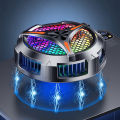 Wireless Magnetic Radiator Tablet Cooler Large Area Powerful Cooling Magnetic RGB Phone Cooler for Pad/Gaming Phones with Lights. 
