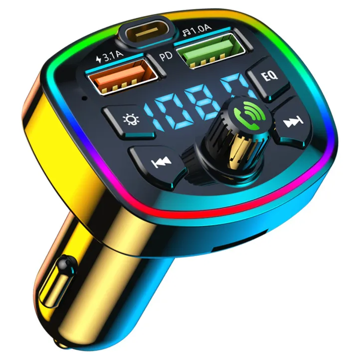 Car%20MP3%20Player%20Bluetooth%205.0%20FM%20Transmitter%20Handsfree%20Car%20Radio%20Modulator%20with%20Built-in%20Mic%20USB%20Quick%20Charge%20Adapter%20for%20Car%20-%20Image%207