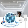 5M 10M PIR Motion Sensor LED Ceiling Light Strip 24V WS2811 Pixels Addressable Chasing Tape For Room Corridor Entrance Door Lamp. 
