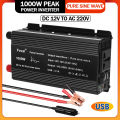 Pure Sine Wave 1000W 1500W 2200W 2600W DC 12V To AC 220V Car Power Inverter Adapter Converter With 3.1A Dual USB EU/Universal. 