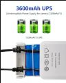 12V-2A Uninterruptible Power Supply for WiFi, Router, Modem, Security Camera Mini UPS 4 hours Battery Backup Surge Protector. 