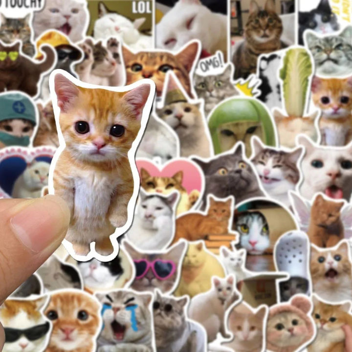 25%20PCS%20Cute%20Cat%20Stickers%20Pack%20%7C%20Waterproof%20Vinyl%20%7C%20Kawaii%20Funny%20Cats%20%7C%20No%20Repeats%20%7C%20For%20Laptop,%20Bottle,%20Phone,%20Scrapbook%20-%20Image%203