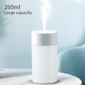 260ML USB  Ultrasonic Air Humidifier With RGB Light. 