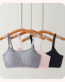 : 100% Cotton Girls' Underwear, Strapless Tank Tops for Growing Schoolgirls, Lightweight Teen Bras, Children's Bras. 