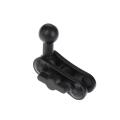 Alloy 17mm Ball Mount Extension Adapter Rotation Extension Rod For Car Air Vent Dashboard Phone Holder Accessories. 