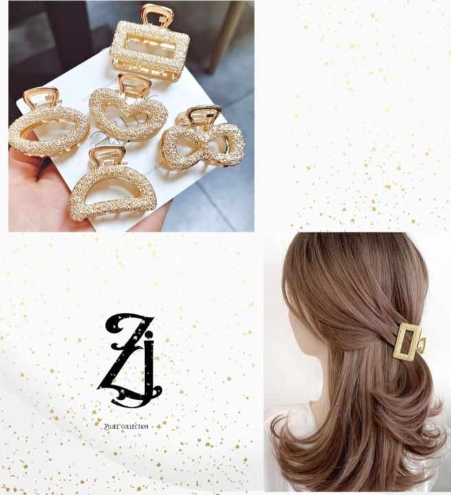 6pcs%20Korean%20Minimalist%20Style%20Gold%20Color%20Hair%20Catch%20Clips%20Women%20Hair%20Accessories%20Metal%20Hair%20Catchers%20-%20Image%208