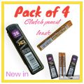 clutch pencil leads 0.5 mm & 0.7 mm ( pack of 4 ) of your choice imported leads high quality. 