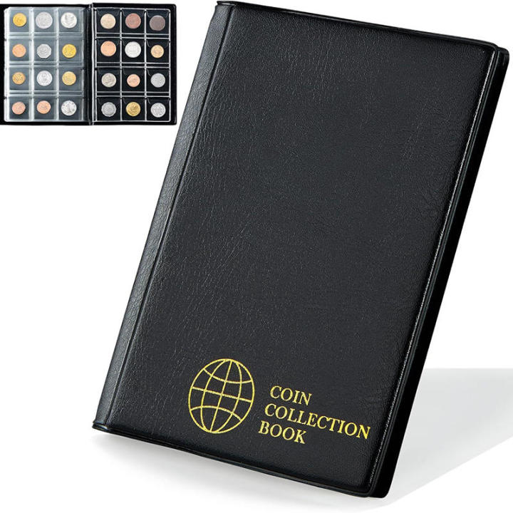 120 Pockets Coin Collection Book Coin Collection Holder Album Commemorative Coin Organizer Storage