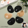 1Pair Silicone Bra Inserts Breast Pads Sticky Push-up Women Bra Cup Thicker Nipple Cover Patch Bikini Inserts for Swimsuit.