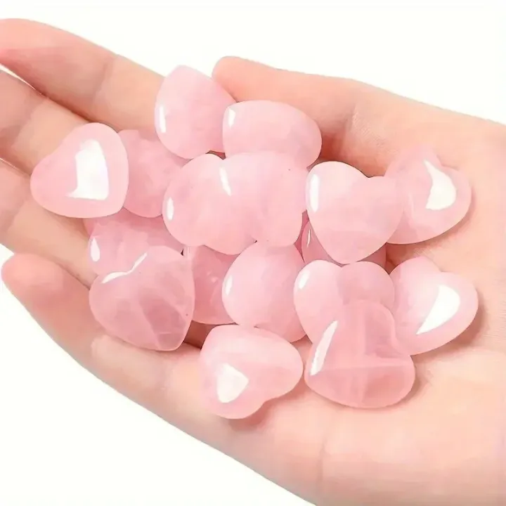 10/20/30PCS%20Rose%20Quartz%20Heart%20Natural%20Crystal%20Polished%20Stones%20Healing%20Stone%20Gravel%20Specimen%20Valentine%20%20For%20Women%20-%20Image%204