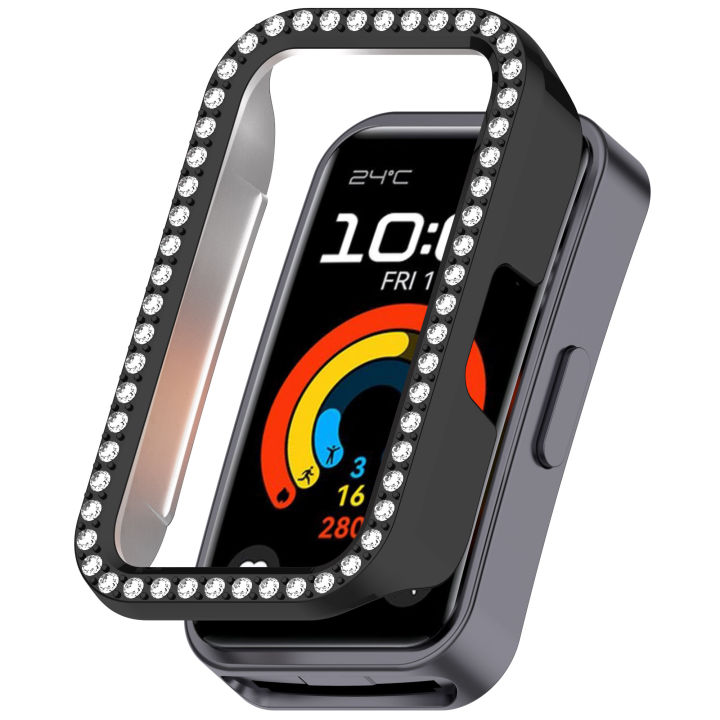 For%20Huawei%20Band%2010%209%208%20nfc%20strap%20sports%20silicone%20band%20diamond%20fashion%20frame%20bumper%20case%20straps%20-%20Image%207