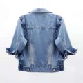 Women Denim Jacket Spring Autumn Short Coat Pink Jean Jackets Casual Tops Purple Yellow Purple Blue Loose Tops Lady Outerwear. 