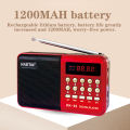 L-62 Mini Radio 4.5W Single Band Plug-in FM Radio MP3 Music Player for the Elderly.