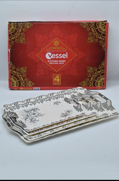 4 Pcs Vessel Tray Set
