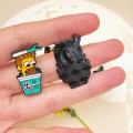 6pcs the Simpsons Enameled Pins Set Featuring Homer Marge Bart & Lisa - Cute Brooch Badges for Backpack Collar Lapel Jewelry. 