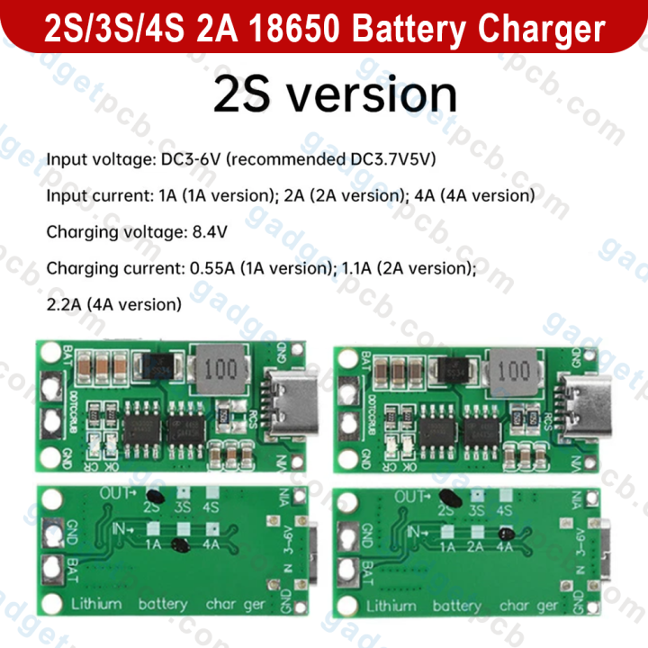 Multi-Cell%202S/3S/4S%202A%20Boost%20Charging%20Module%20Type-C%20USB%202S%20BMS%203S%20BMS%204S%20BMS%20Lithium%20Li-ion%20Battery%20Charging%20Protection%20Board%208.4V%2012.6V%2016.8V%20Step-Up%20Power%20Charger%20Module%20-%20Image%205