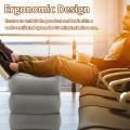 Inflatable Sleeping Foot Rest Pillow for Air Travel, PVC Adjustable 3-Layer Flight Footstool Cushion for Car Office. 