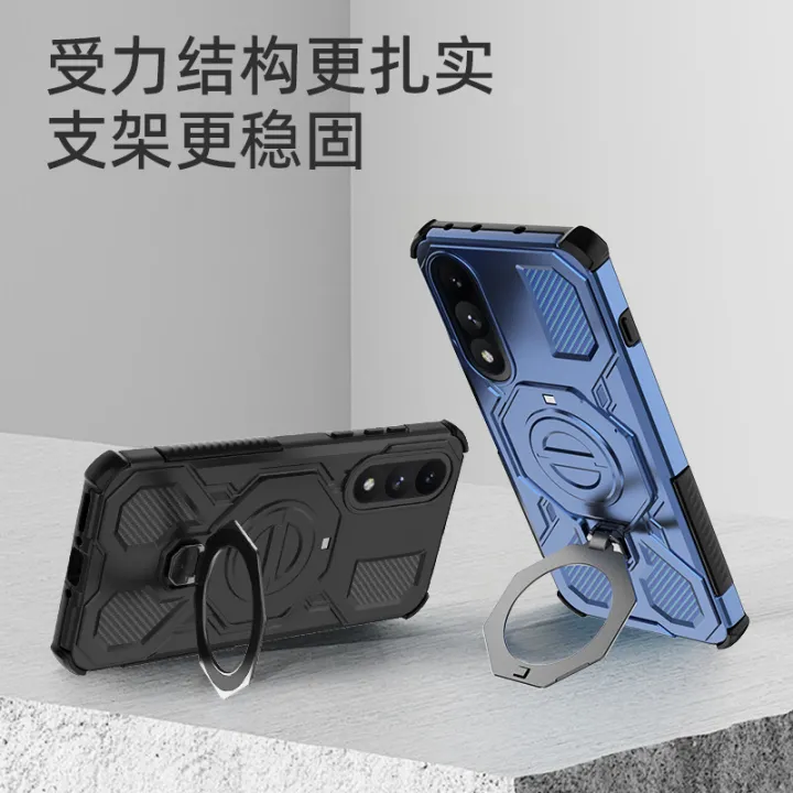 Phone%20Case%20for%20OnePlus%20Nord%205/Ace%205%20Ultra%20Rugged%20Shockproof%20Magnetic%20360%C2%B0Rotating%20Metal%20Ring%20Armor%20Holder%20Wireless%20Charging%20-%20Image%204