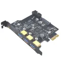 Type C USB 3.2 Gen1 PCIE Card Hub USB 3.0 PCI Express Board PCI-E PCI E USB 3 Adapter Multiplier USB3 3.1 Controller Riser Cards. 