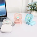 Portable Hanging Neck Mini Fans Rechargeable USB Folding Fan Mute Handheld Desktop Multi Function Three Speed Charge Fan-Multicolor. 