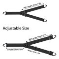 Heavy Duty Suspenders for Men Work Biker Outdoor 3.8cm Wide X-Back with 4 Snap Hook Adjustable Elastic Trouser Braces Strap Belt. 