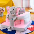 Baby Padded Foam Sofa Support Seat for Infant Cow - Elephant - Frog - Hello Kitty - Mickey Mouse - Penguin - Sheep - Unicorn - Frog Animal Charater Plush Toy Learn to Sit Practice Chair for Toddlers Healthcare Booster Seat Children Washable. 