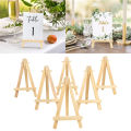 5/10pcs Mini Wooden Easel Stands Wedding Table Place Cards Holders Wooden Name Place Card Display Easels For Wedding Table Decor.