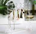 Clear Acrylic Hanging Earring Display Jewelry Showing Case Earring Organizer Earring Holder Stand Jewellery Storage. 
