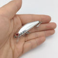 1pcs 5.5cm/6.5g Mini Laser Hard Minnow Sinking Bait Wobbler Jerkbait Crank Fishing Lures Hook Bass Pesca Fresh Saltwater Tackle.