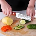 2 pack Steel French Fries Cutter Machine – Crinkle & Wavy Cutter, Curly Fries Knife, Ripple Cutter & Vegetable Slicer for Potato Chips & Healthy Snacks. Non-Slip, Dishwasher-Safe, Heavy-Duty Tool for Professional & Home Kitchens. Best Kitchen Accessory. 