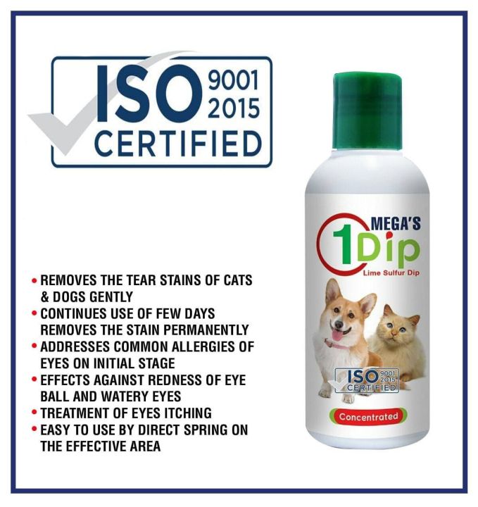 1Dip - lime sulfur dip - Best for cat and dog skin problems