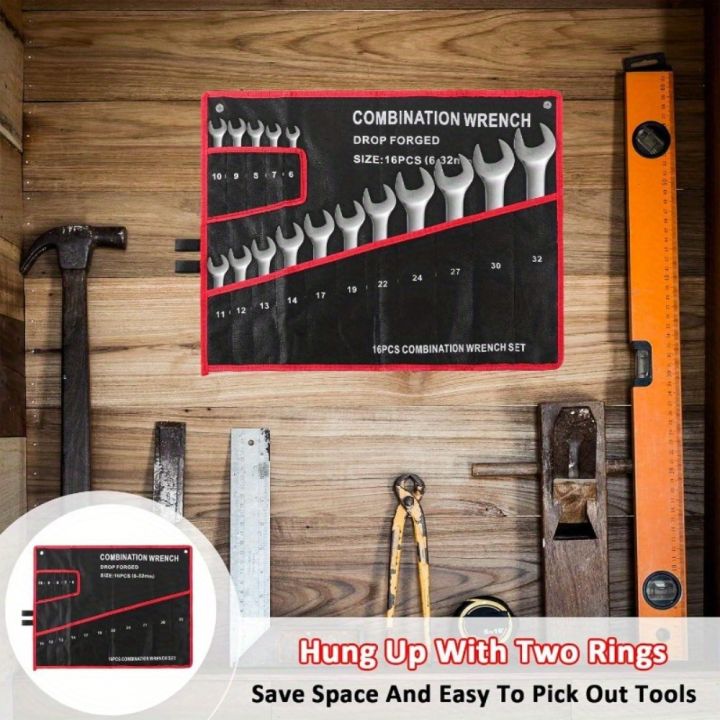 16-Pocket%20Black%20Tool%20Bag%20W/Red%20Stitching%20-%20Compact%20Wrench%20Organizer%20for%20Mechanics%20&%20Craftsmen,%20Secure%20Zipper%20&%20Multi-Pockets%20-%20Image%205