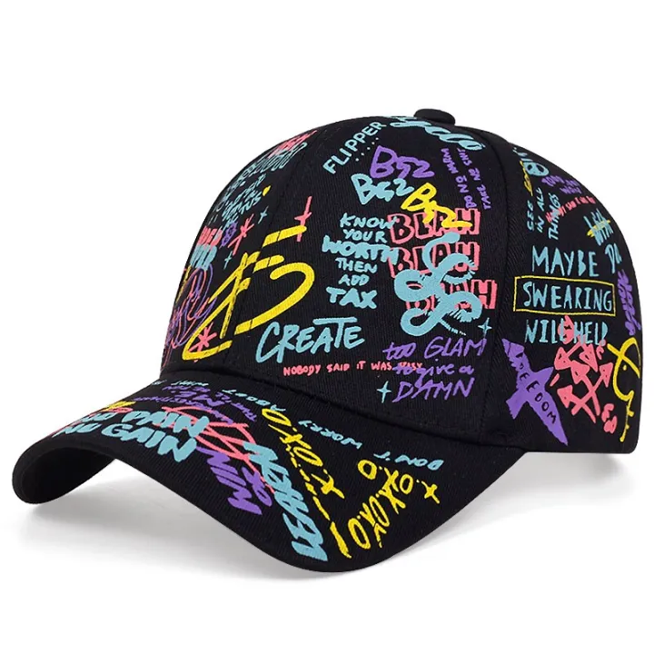 Unisex%20Letter%20Graffiti%20Printing%20Snapback%20Baseball%20Caps%20Spring%20and%20Autumn%20Outdoor%20Adjustable%20Casual%20Hats%20Sunscreen%20Hat%20-%20Image%202