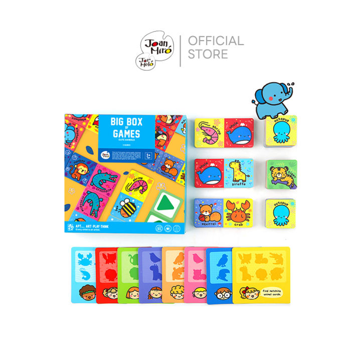 Joan Miro big box of game board educational game for kids 3 in 1 educational boardgame for kids. Skills Development game