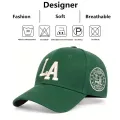 Unisex La Letter Embroidery Baseball Caps Spring and Autumn Outdoor Adjustable Casual Hats Sunscreen Hat. 