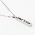 Stainless Steel KPOP Necklace Bangtan Boys Jimin JIN J-Hope Suga Steel Cuboid Cube Pendant Chain Choker Men Women Jewelry Gift. 