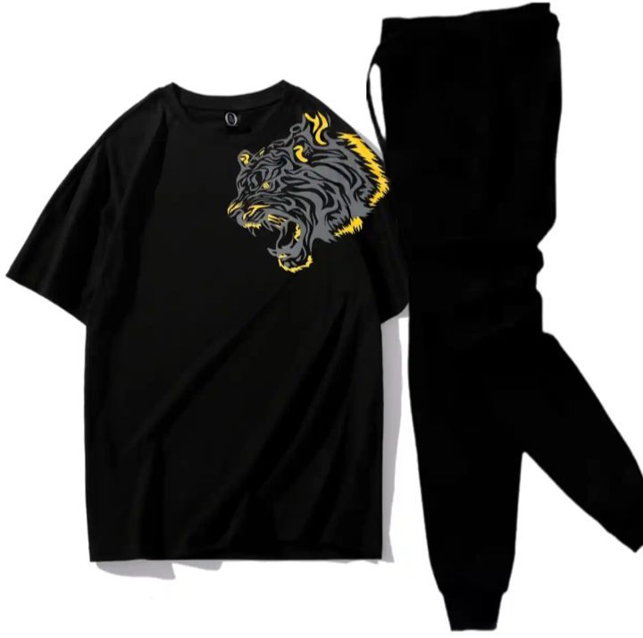 suit for men/Lion print tracksuit for men