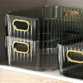 Makeup Organizer Acrylic Box Stackable Transparent Cosmetic Storage Basket for Desk Green Drawer Skin Care Holder Reusable Plastic Facial Mask Rack Durable Sorting Bin Sundries Container Desktop Beauty Display Case Without Lid. 