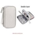 1Pc NEW Travel Organizer Bag Cable Storage Organizers Pouch Carry Case Portable Waterproof Double Layers Storage Bags Cable Cord. 