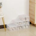 Folder Plastic Shoes Case Thickened Transparent Drawer Case Plastic Shoe Boxes Stackable Box Shoe Organizer Storage Shoe box. 