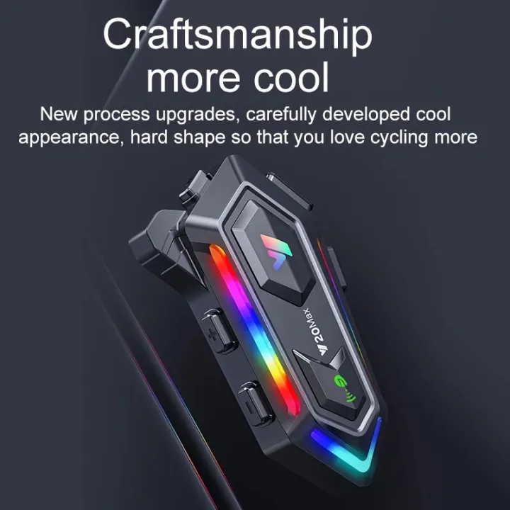 Y20%20MAX%20Motorcycle%20Helmet%20Bluetooth%20Headset%20Intercom%20RGB%20Colorful%20Light%20With%20Mixing%20V5.3%20Effect%201000mAh%20Battery%20IPX6%20Waterproof%20-%20Image%206