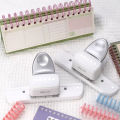 1PC 5-hole Square Binder Punch, Loose-leaf Book DIY Binding Supplies, Manual Labor-saving Hole Punch (Silver)..