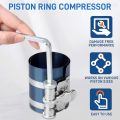 Piston Ring Compressor 3/4/6 Inch Ratchet Clamp Disassembly Tool Set- Adjustable 53-175mm Car Piston Ring with Piston Ring Plier. 