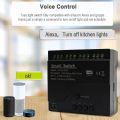 4CH WiFi Smart Switch Module AC/DC7-32V AC85-250V 10A Relay Momentary Toggle Interlock Switch Work with Tuya Alexa. 