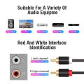 HIFI Stereo RCA Cable 2RCA to RCA Audio Cable Male To Male Aux Cables for Home Theater HDTV DVD Loudspeaker Box Power Amplifier. 
