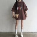 Lh.sunshine T-shirt⚡Cartoon matrix screen work can be worn on all occasions.💕Girls. 