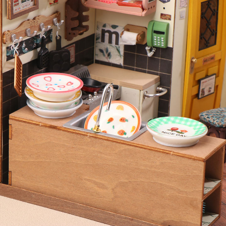 5Pcs%201/12%20Dollhouse%20Mini%20Plates%20Dishes%20Model%20Dollhouse%20Simulation%20Kitchen%20Decoration%20Dolls%20House%20Accessories%20Pretend%20Play%20Toys%20-%20Image%205