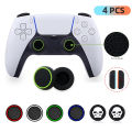 4pcs Silicone Analog ThumbStick Grip Caps Cover For PS5/PS4/PS3/Switch 2 Accessories For Steam Deck/Xbox One/Xbox 360 Controller.